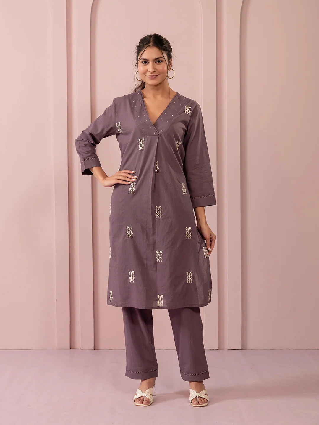 Embroidered Kurta Set