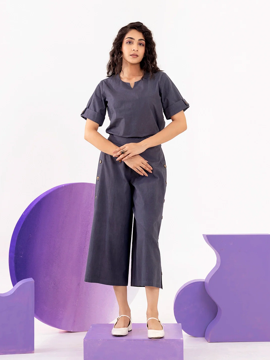 Co-ord Set with Button Detailing