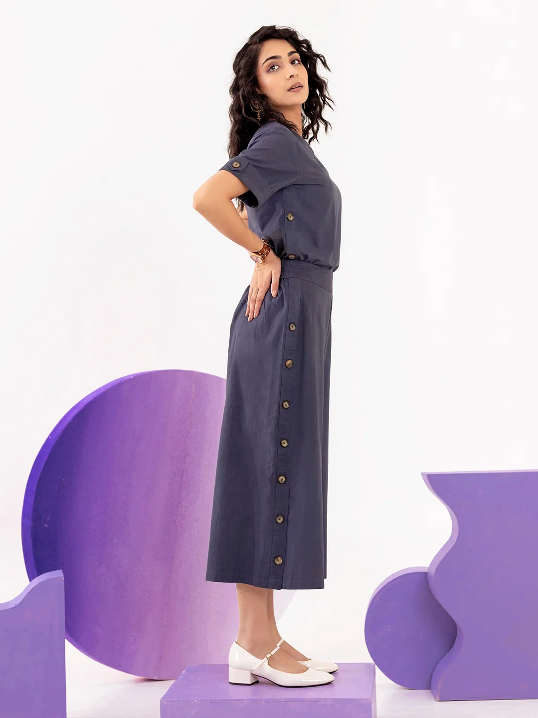 Co-ord Set with Button Detailing