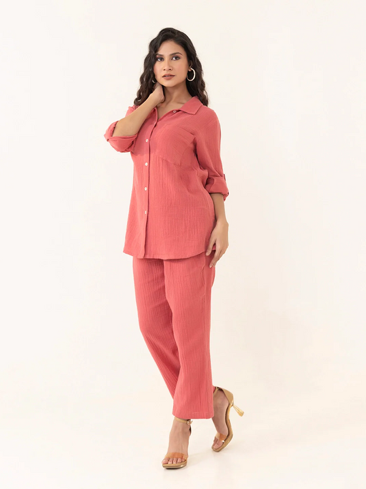 Shirt Style Co-ord Set