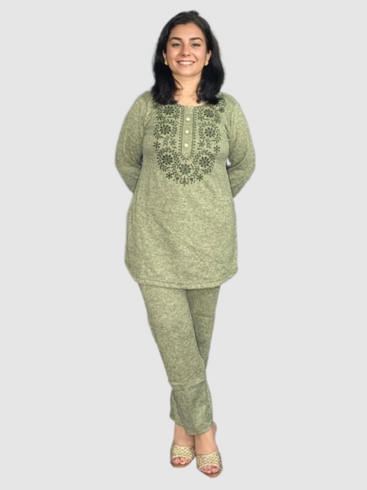 Karachi Wool Coord Set Cum Loungewear