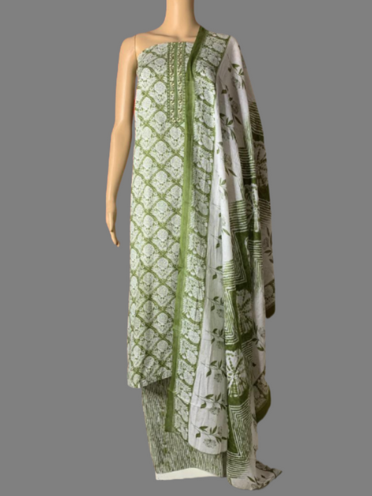 Cotton Unstitched Suit