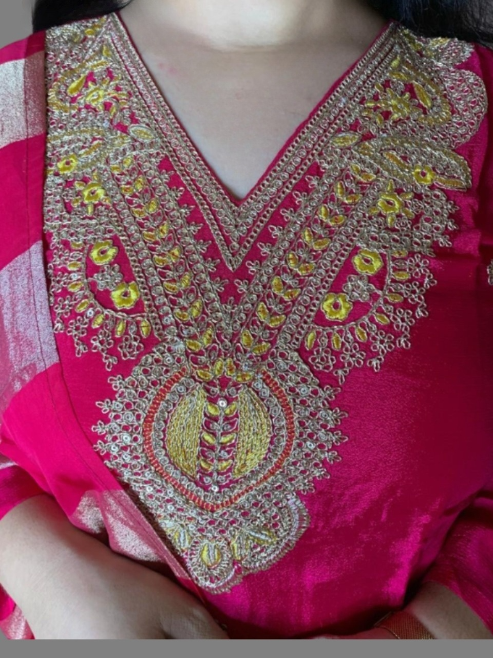 Elegant Silk Ready-to-Wear Plazzo Suit