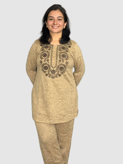 Karachi Wool Coord Set Cum Loungewear