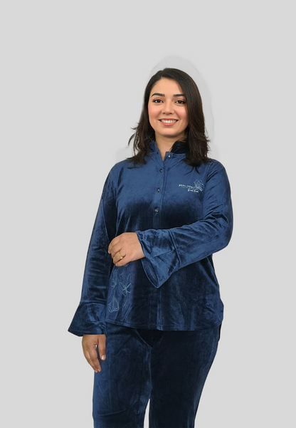 Midnight Velvet Statement Co-Ord Set