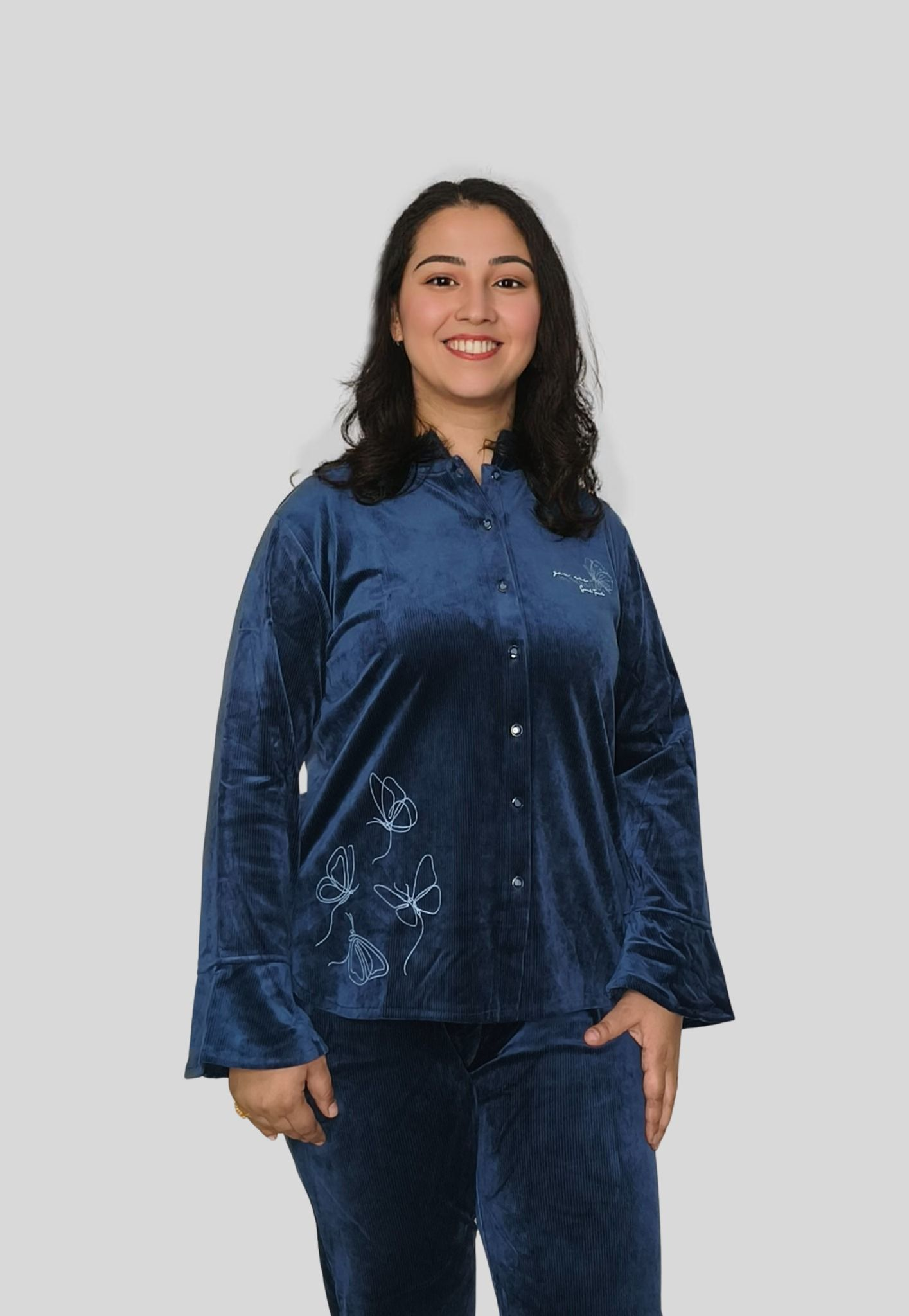 Midnight Velvet Statement Co-Ord Set