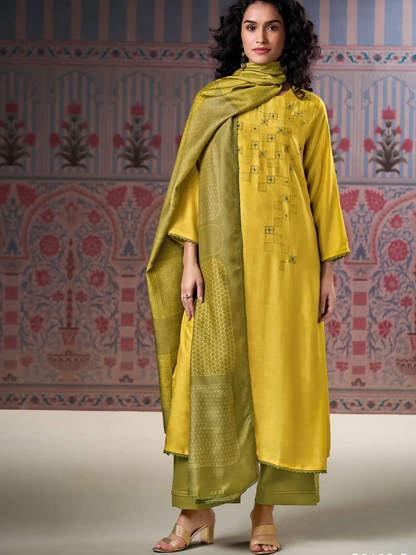 Premium Bemberg Silk Unstitched Suit