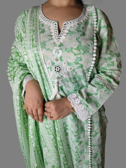 Elegant Cotton Stitched Suit