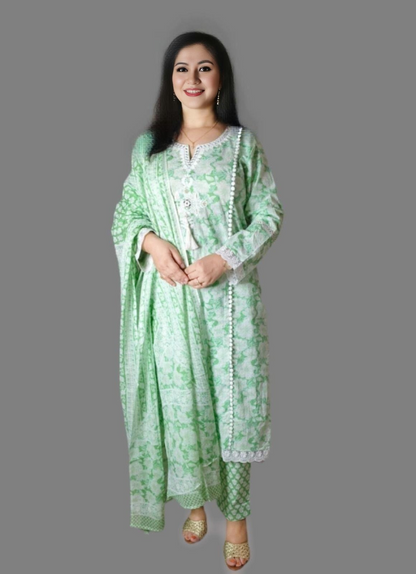 Elegant Cotton Stitched Suit