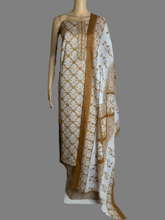 Cotton Unstitched Suit